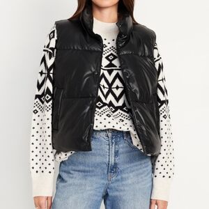 🆕️ Old Navy Faux-Leather Puffer Vest